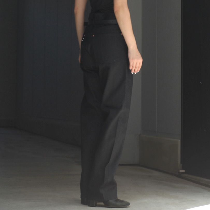 【残り一点】Twisted Heather Denim Pants Straight Cut