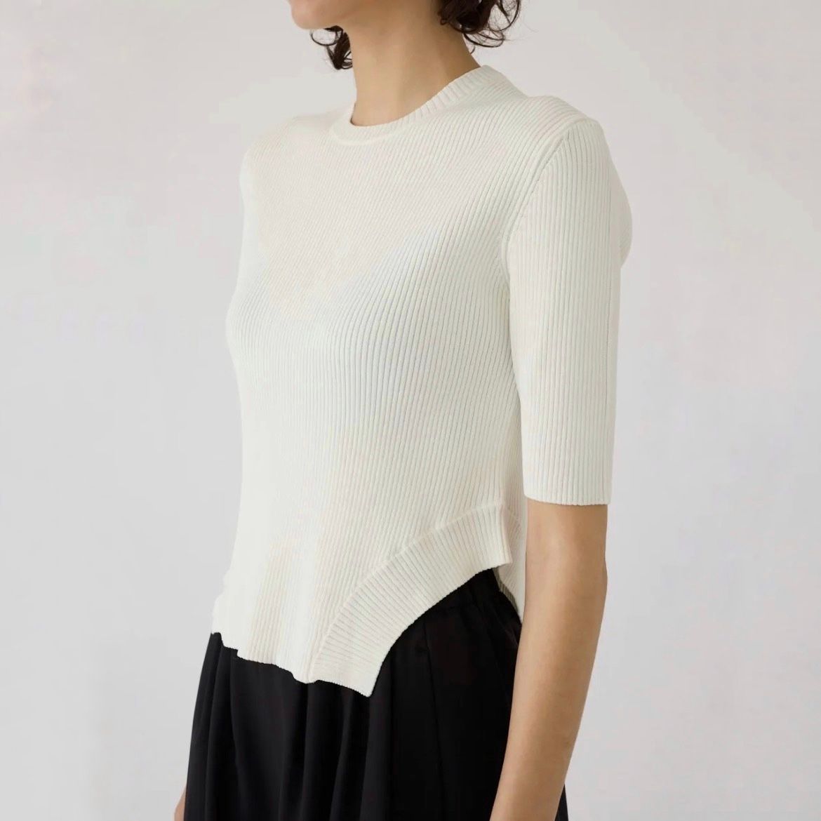 【残り一点】Round Hem Knit Tops