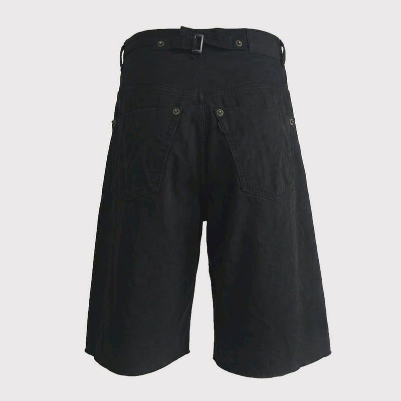 【残り一点】Cut Off Heavy Short Wide Jeans(AGED CANVAS)