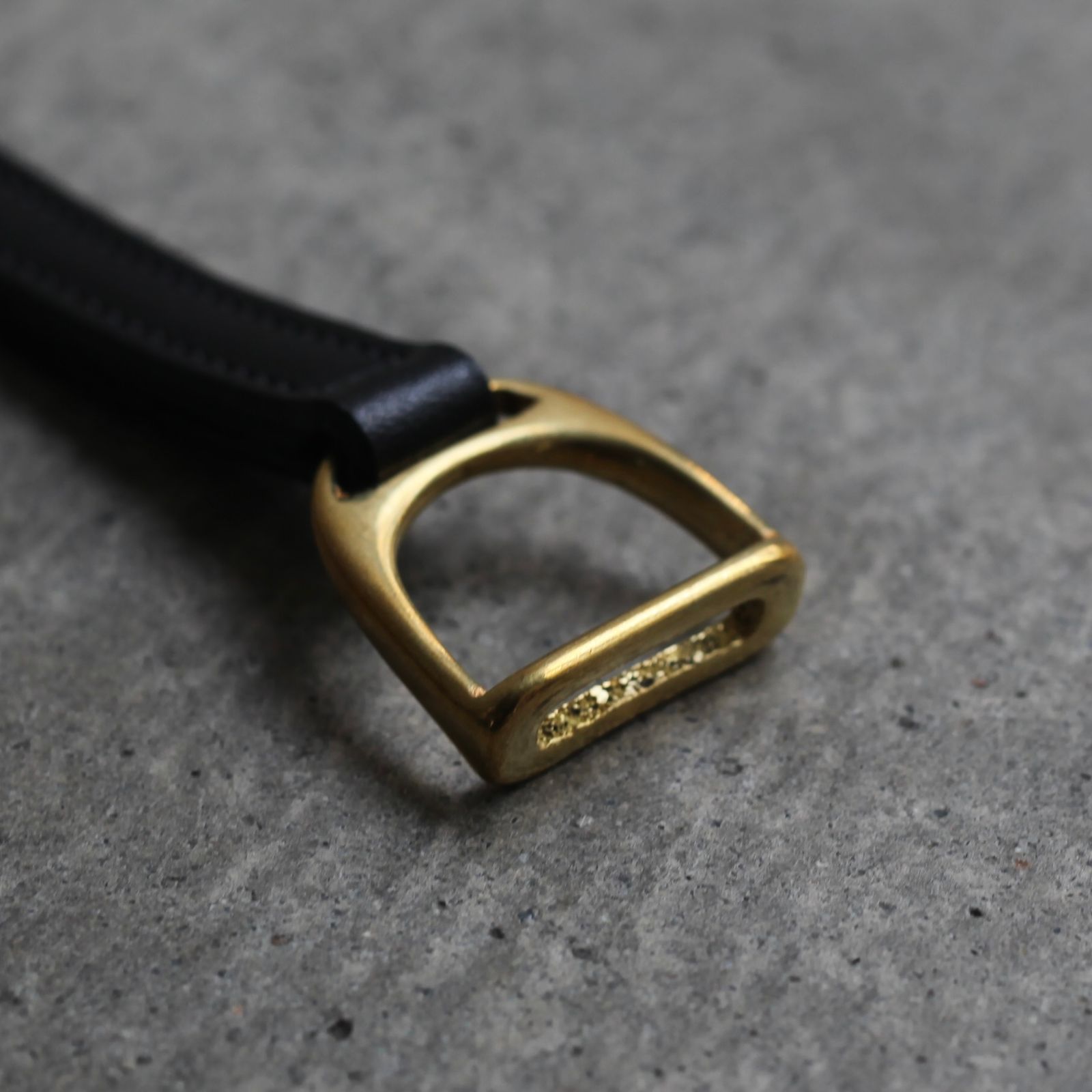 【残り一点】Stirrup Leather Key Fobs(BLACK)