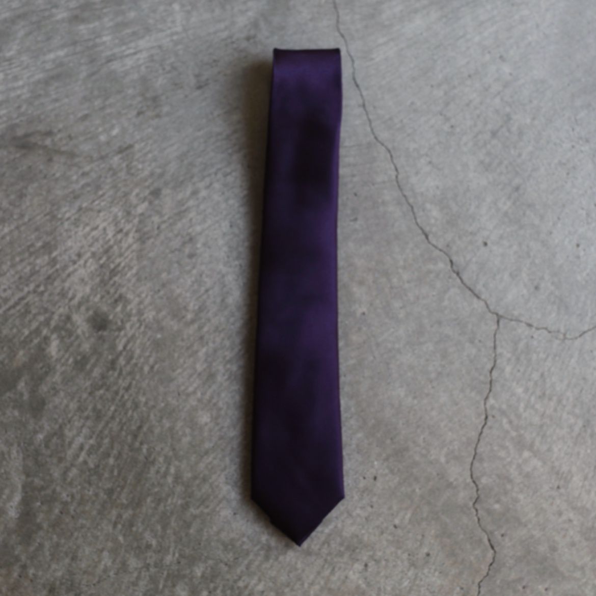 little big Silk Narrow Tie(BLACK) ネクタイ LITTLEBIG - 【残りわずか】70mm Narrow Tie(BLACK) | ACRMTSM