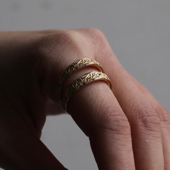 【お取り寄せ注文可能】Arabesque Double Rings(GOLD)