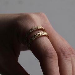 【お取り寄せ注文可能】Arabesque Double Rings(GOLD)
