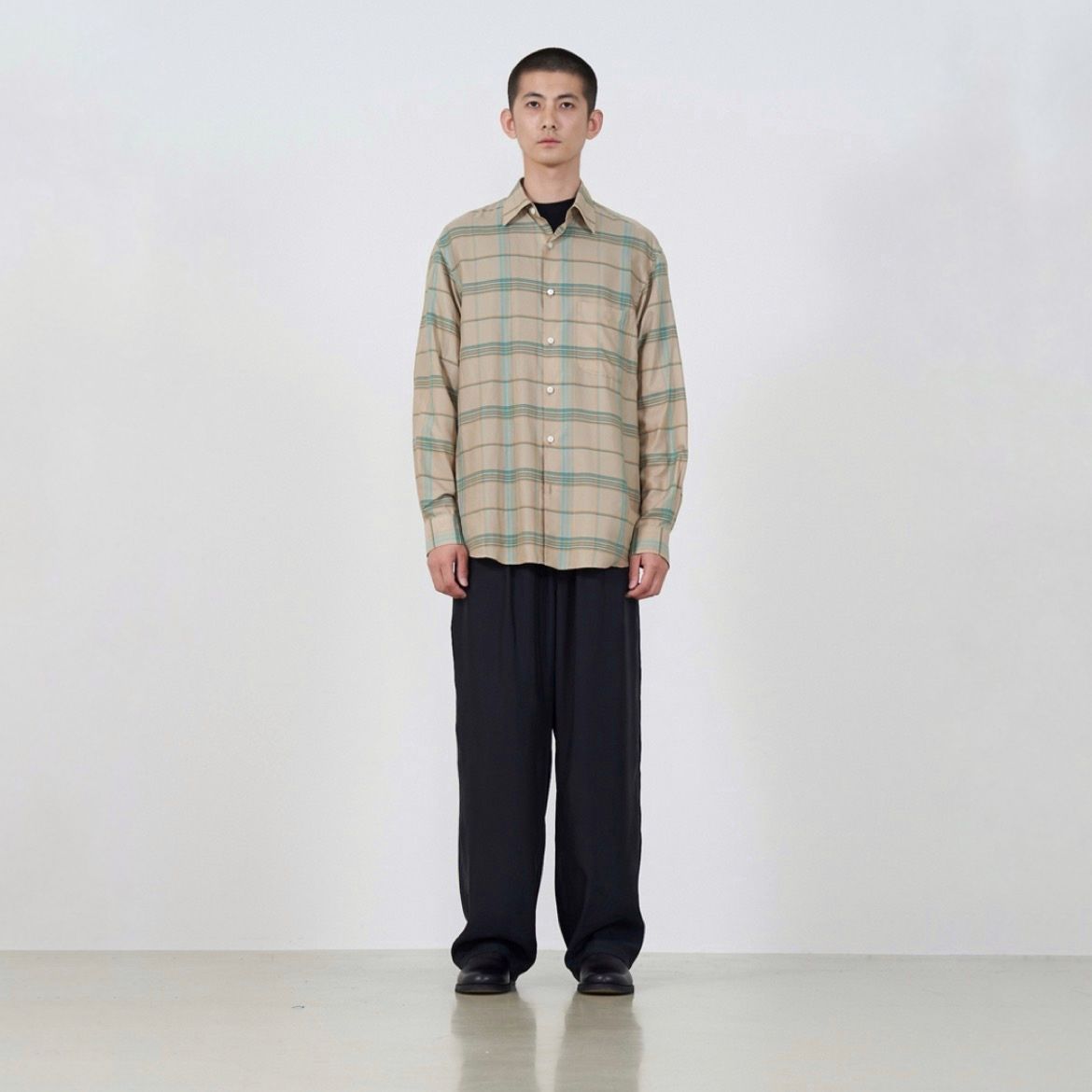 【kurikoaaa918】 6-F、6-G、6-W 半襟3点おまとめ YOKE - 【残り一点】Plaid Regular Collar Shirt | ACRMTSM