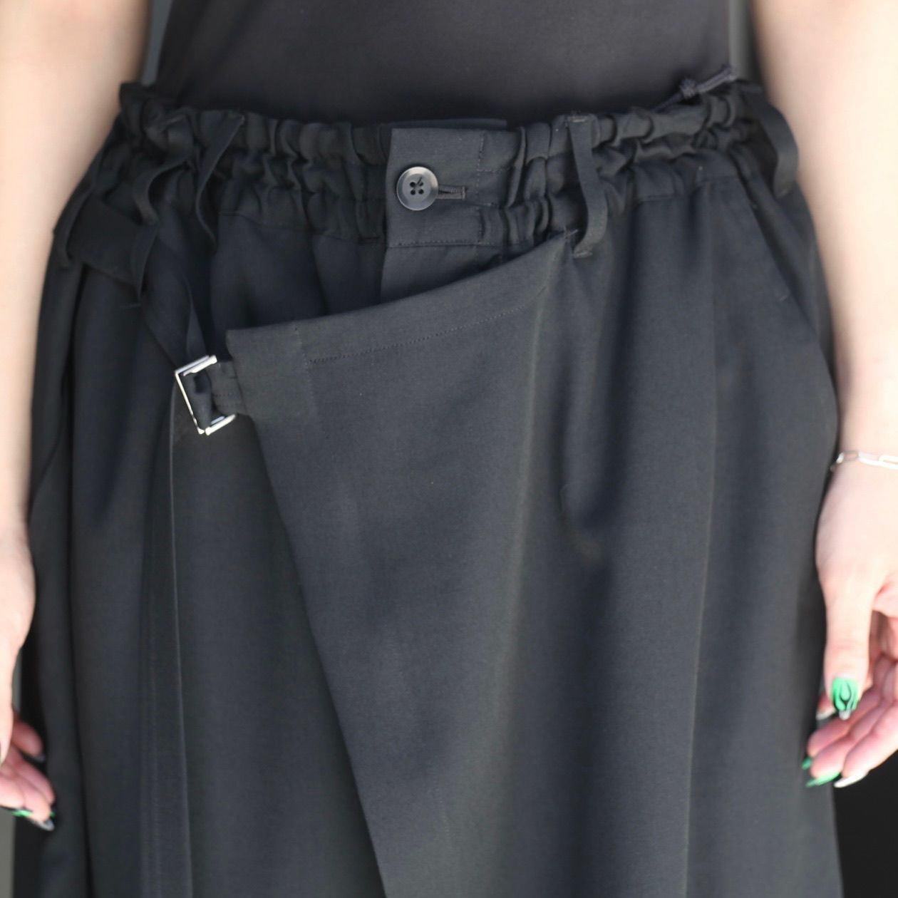 ground y グラウンドワイ Wrap Pants サイズ3 グラウンド ワイ Ground Y Standard Wrap Pants （Black