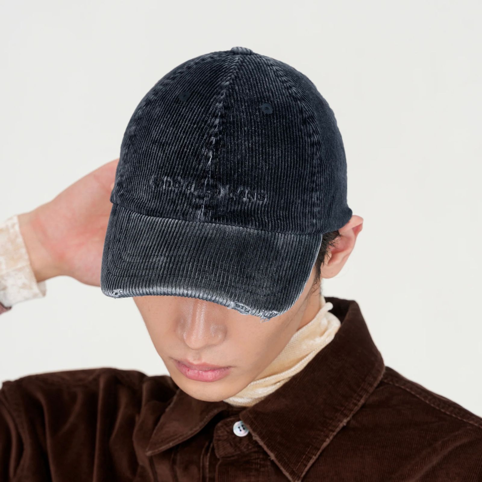 【残り一点】Blue Washed Corduroy Baseball Cap