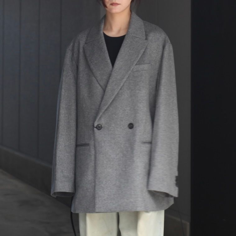 【残り一点】W/CA Beaver Back Slash Peak Lapel Jacket