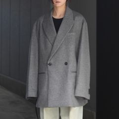 【残り一点】W/CA Beaver Back Slash Peak Lapel Jacket