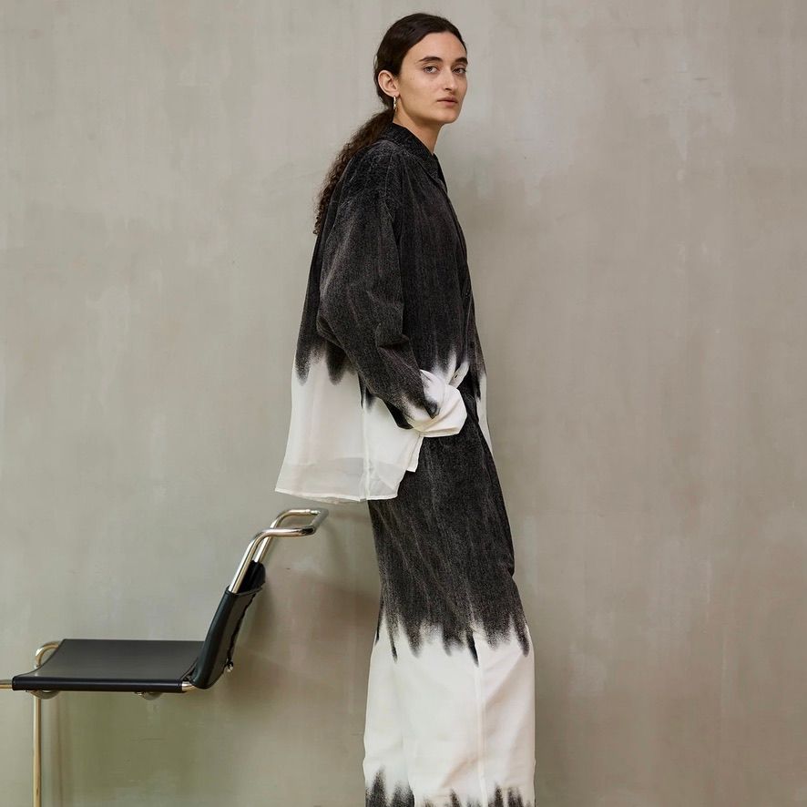 【残り一点】フロッキーデニムパンツ