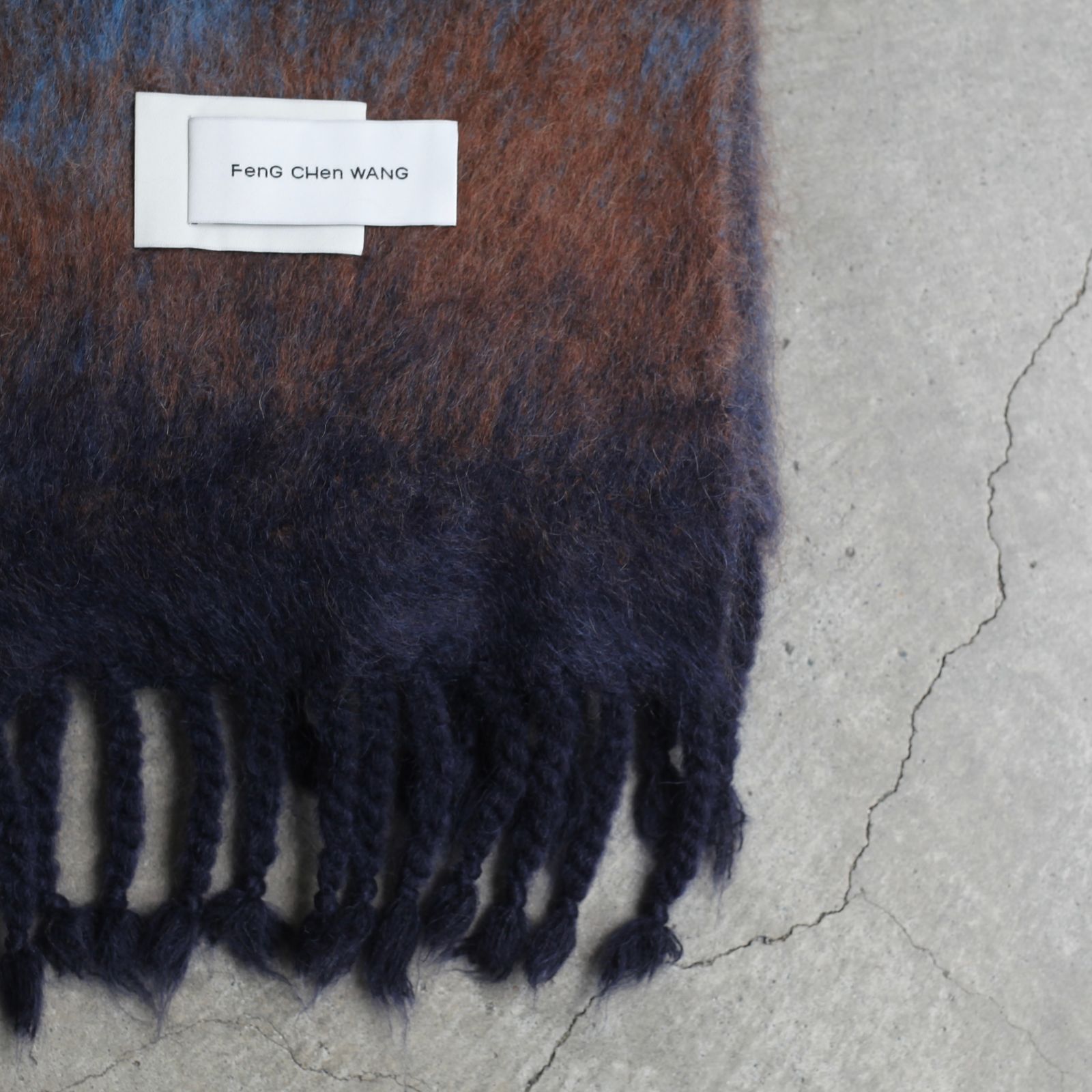 【残り一点】Gradient Jacquard Knit Scraf