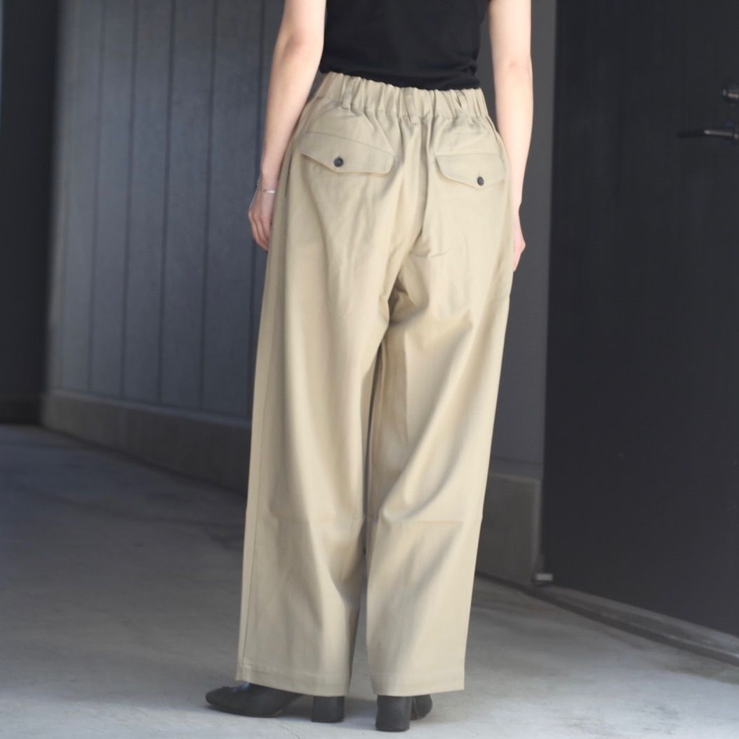 【残り一点】コットンツイルイージーパンツ