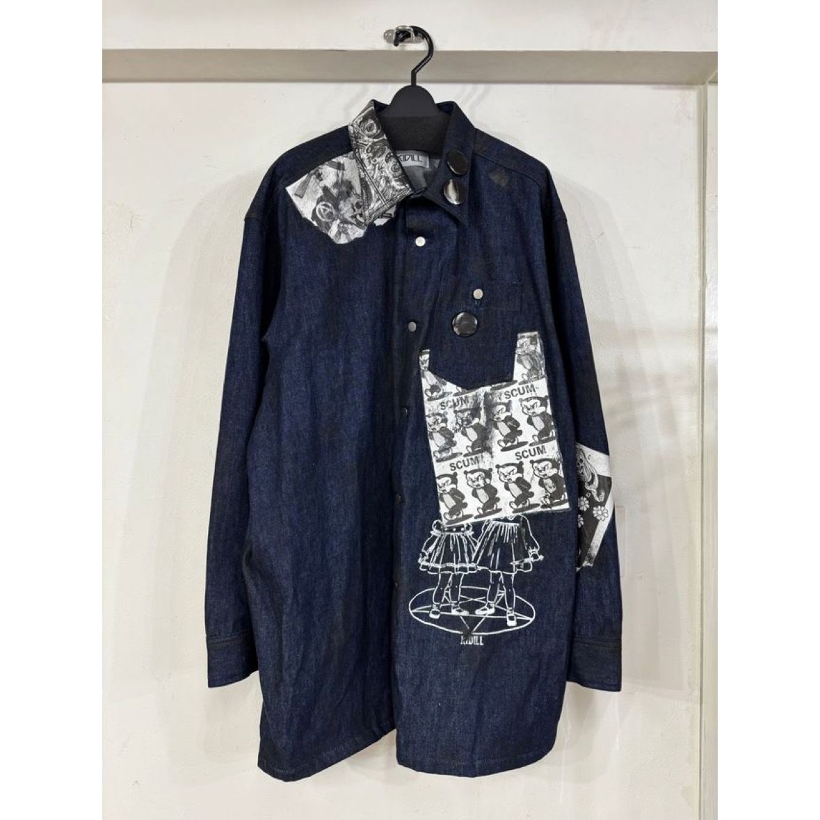 【残り一点】Paper Bonding Rubber Coating Denim Shirt