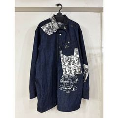 【残り一点】Paper Bonding Rubber Coating Denim Shirt