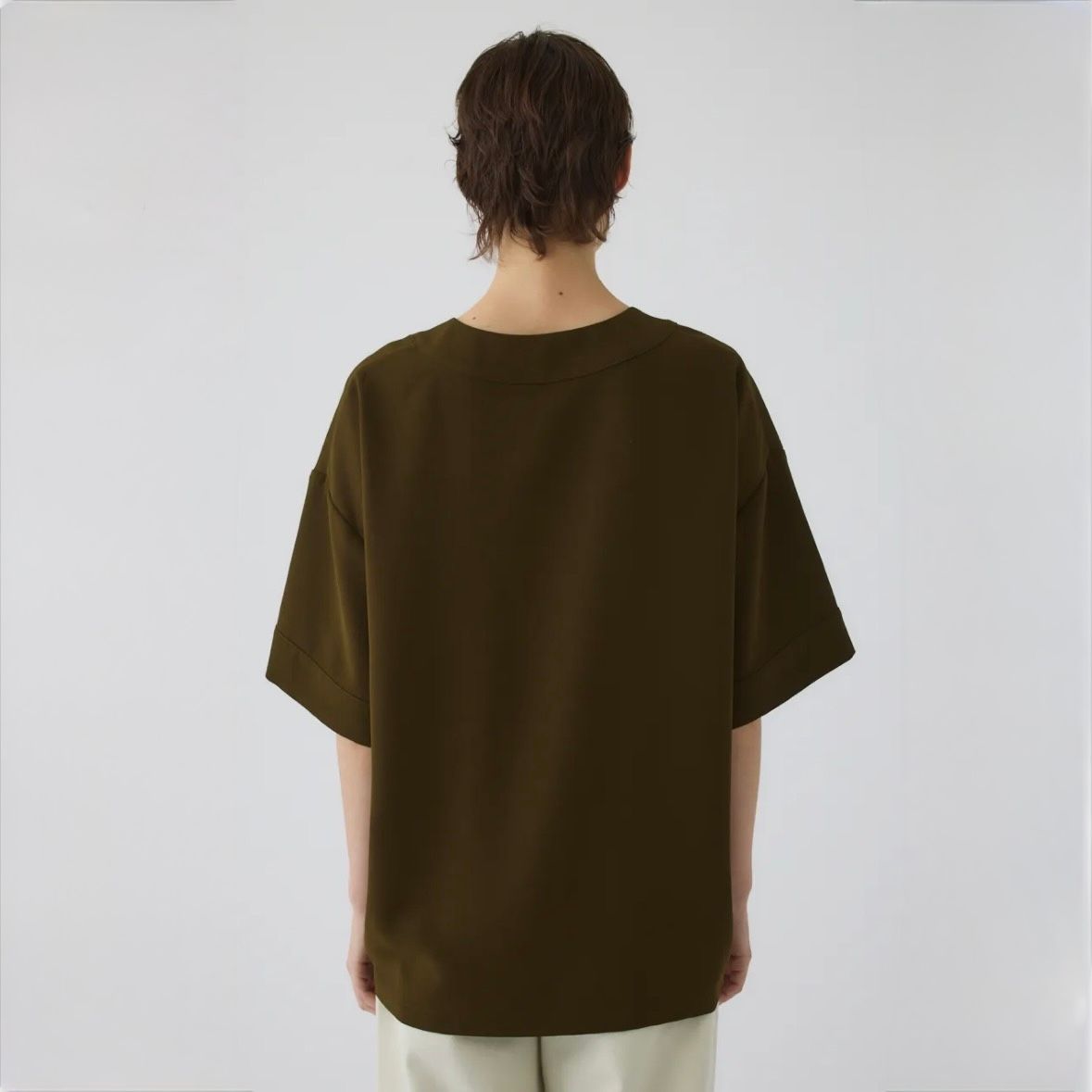 【残り一点】Georgette U-Neck Tops