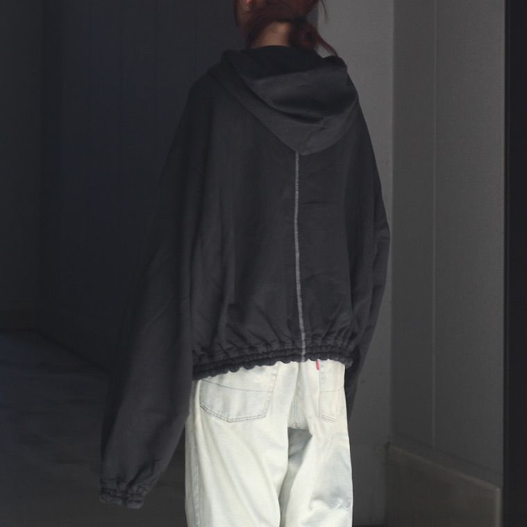 【残り一点】Washed Ordinary Old Style Zip Hoodie With No Effect