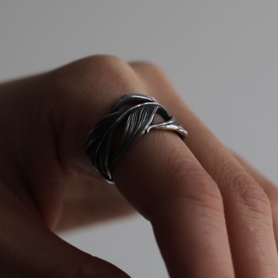 【お取り寄せ注文可能】OWL Feather Ring(SILVER)