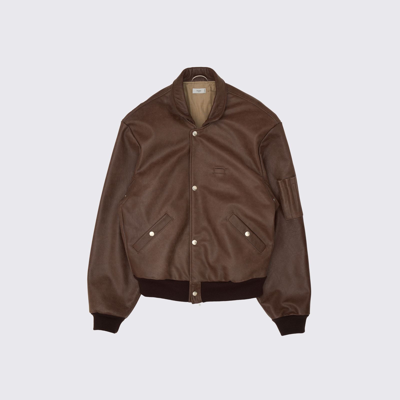 【残り一点】Cracked Leather Flight Jacket