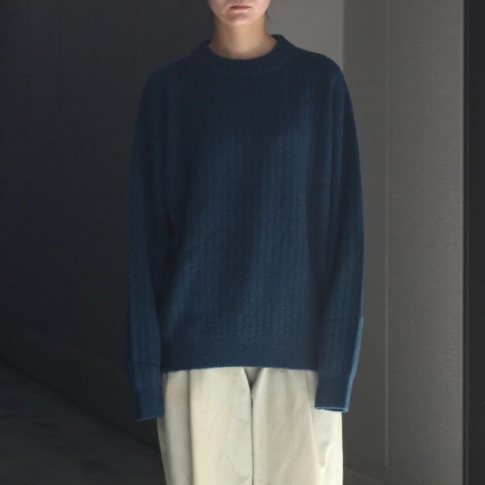 【残り一点】Wo/Ca Rib Moc Neck P/O
