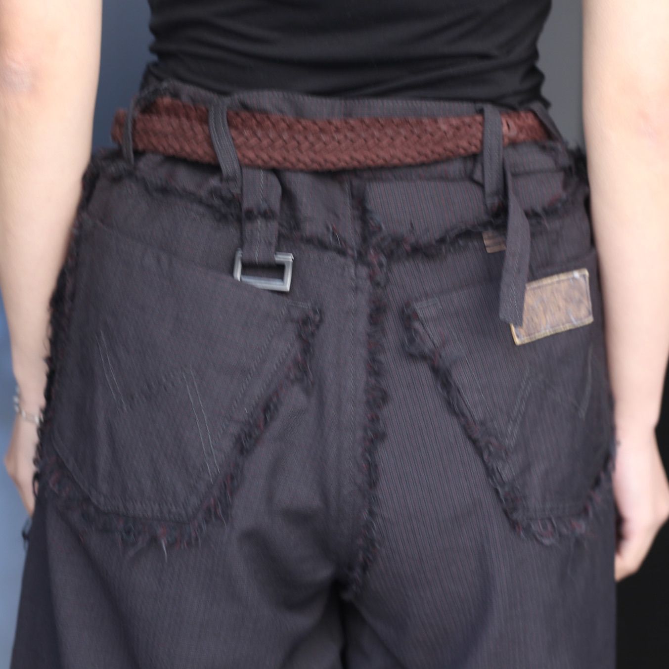 【残り一点】Slash Seam Twist Wide Trousers(VIRGIN WOOL)