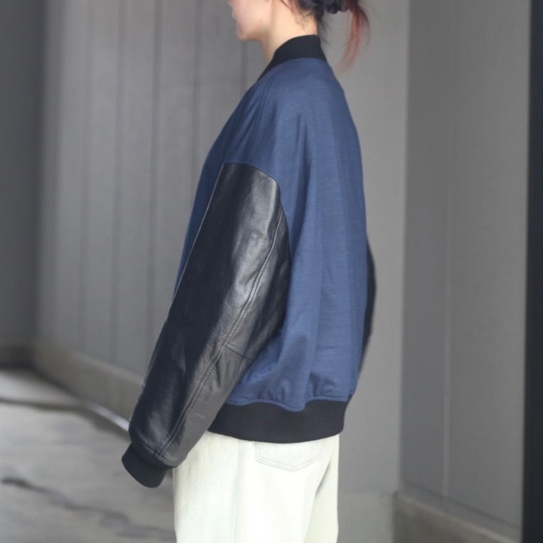 【残り一点】36G Cashmere Wool Leather Blouson