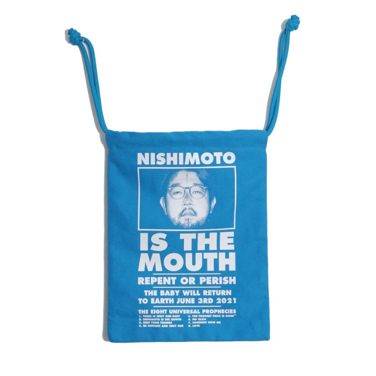 【残り一点】Big Drawstring Bag(BLUE)