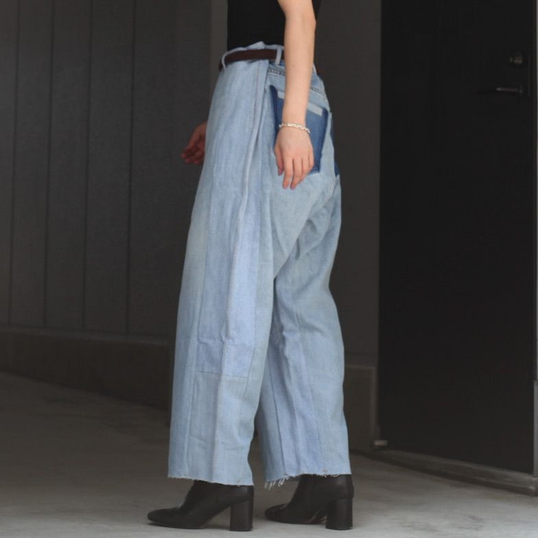 【残り一点】Reconstructed Super Baggy Slacks Denim_2(M)