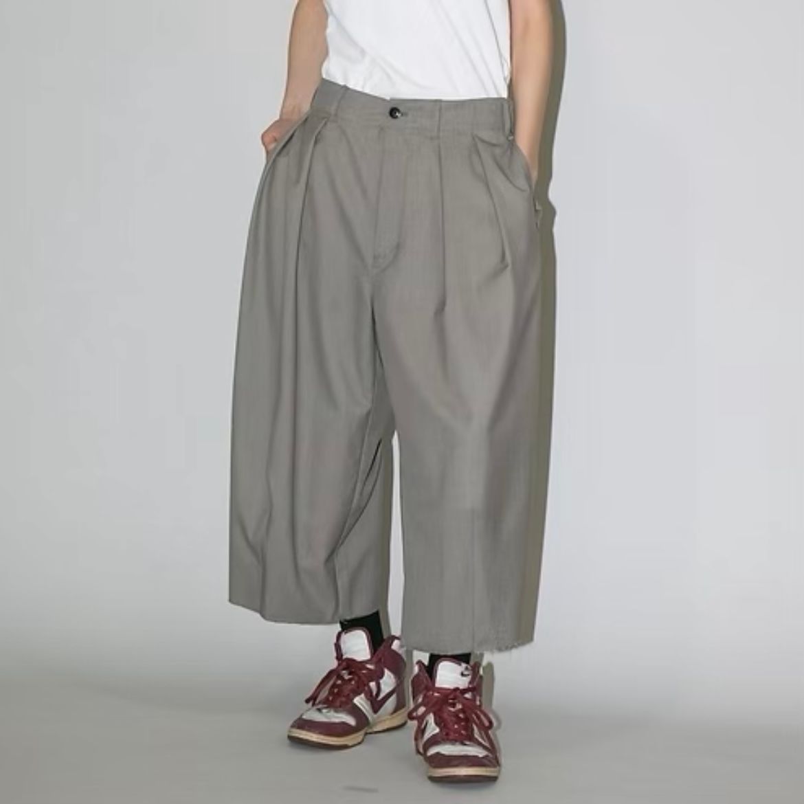 【残り一点】ウォッシャブルツイルスラックス