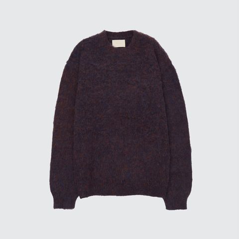 【残り一点】3color Mix Baby Alpaca Crewneck Sweater