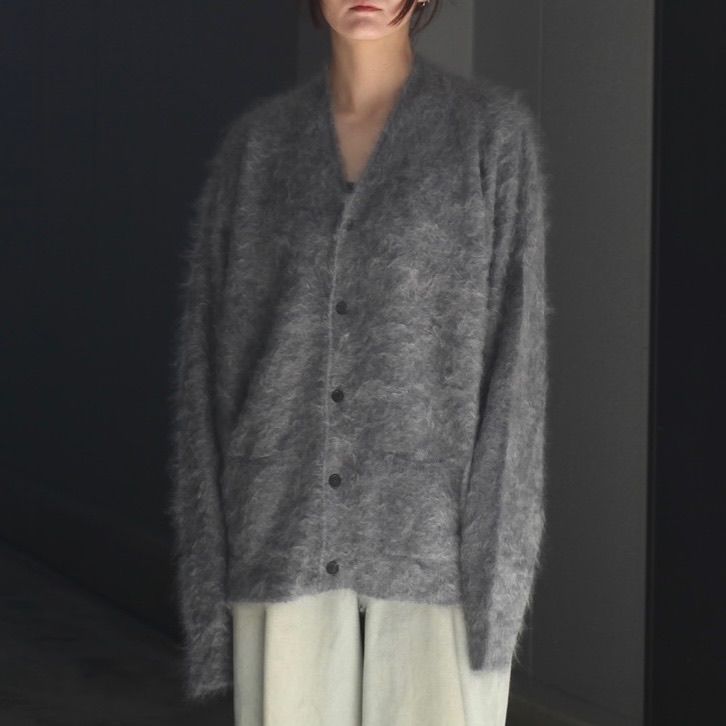 【残り一点】Cashmere Shaggy Knit V Neck Cardigan