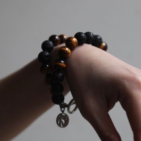 【お取り寄せ注文可能】Double Juzu Bracelet(BROWN)
