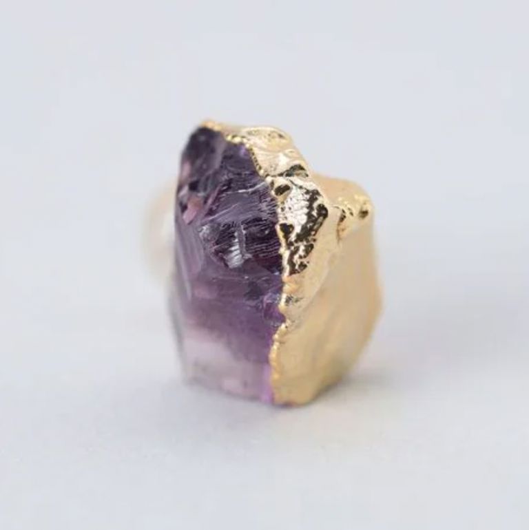 PREEK - 【残り一点】Rough Stone Amethyst Earrings(両耳用