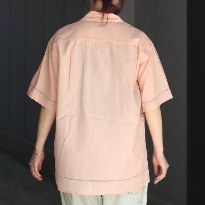 【残り一点】Embroidery Open Collar Shirt