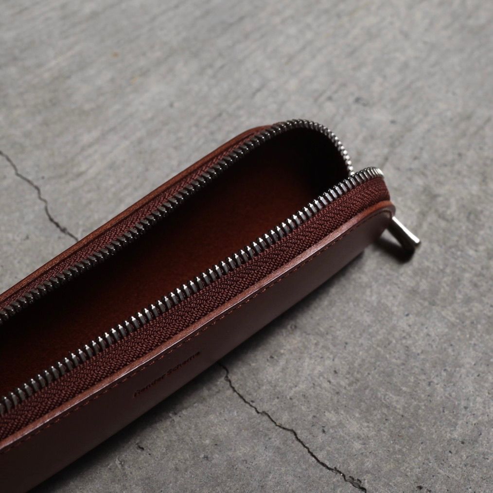 【残り一点】L Zip Pen Case(BROWN)