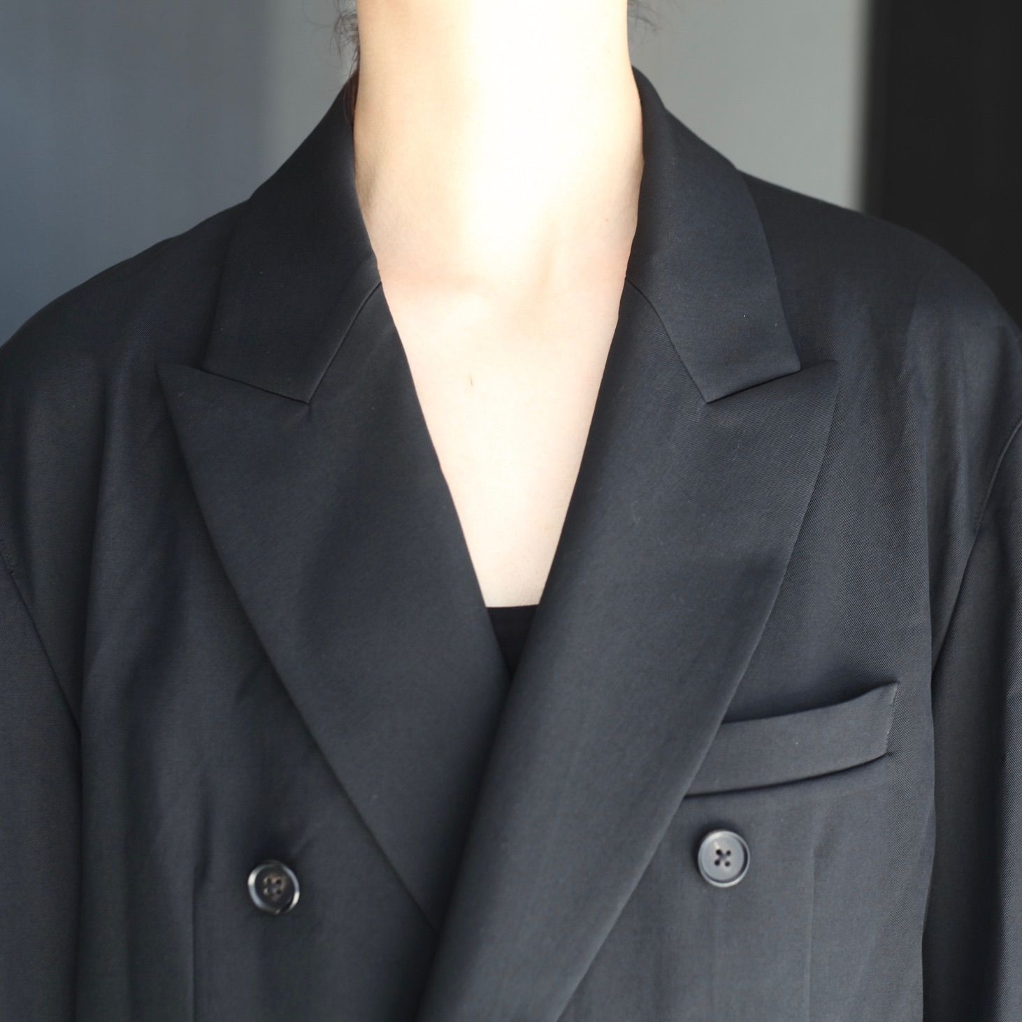 【残り一点】Wool Gabardine Double Breasted Jacket