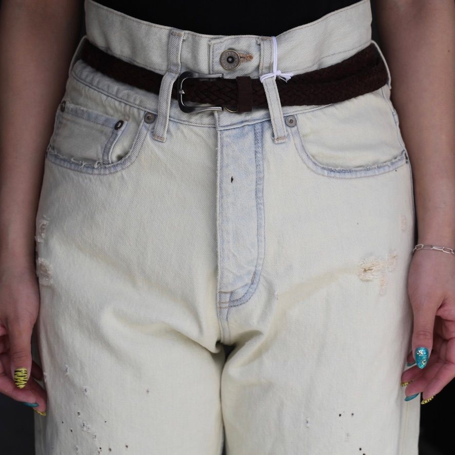 【残りわずか】Ice Wash W-Velt Super Damage St Denim