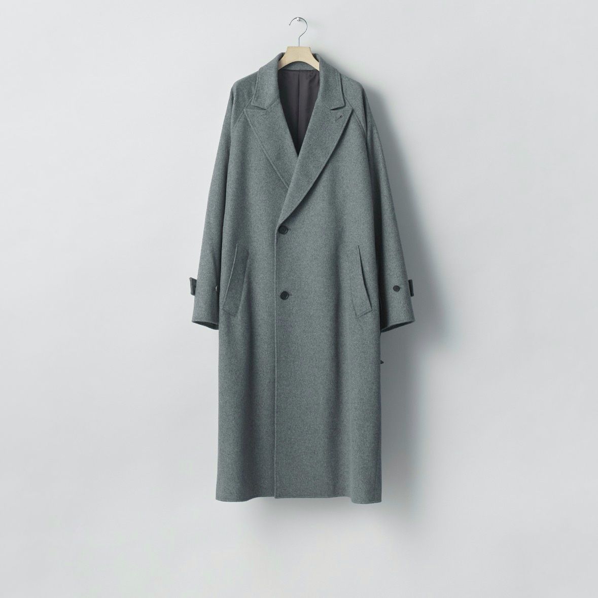 【残りわずか】Wool Cashmere Oversized Peak Lapel Chester Coat