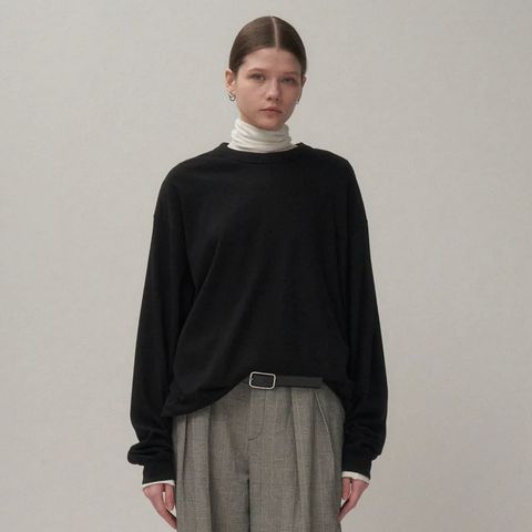 【残り一点】Suvin Double Jersey Crewneck Pullover