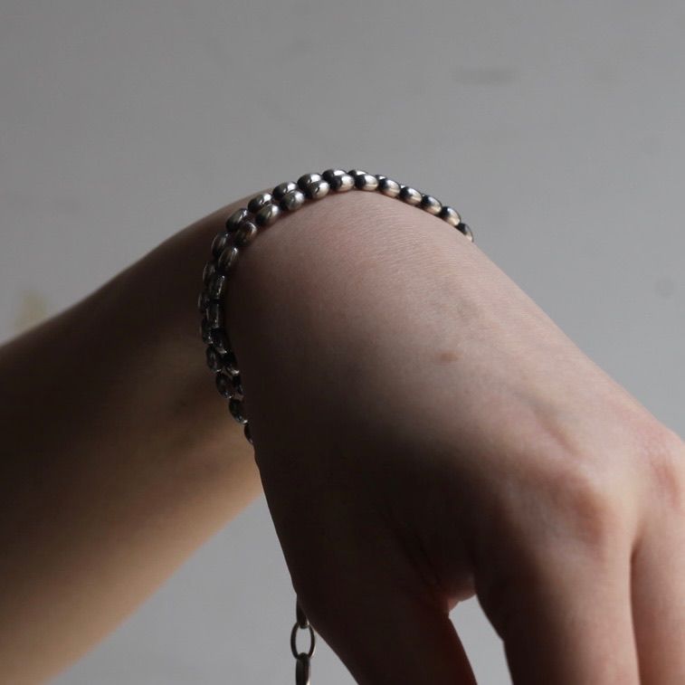 【お取り寄せ注文可能】Narrow Oval Bowl Chain W Bracelet