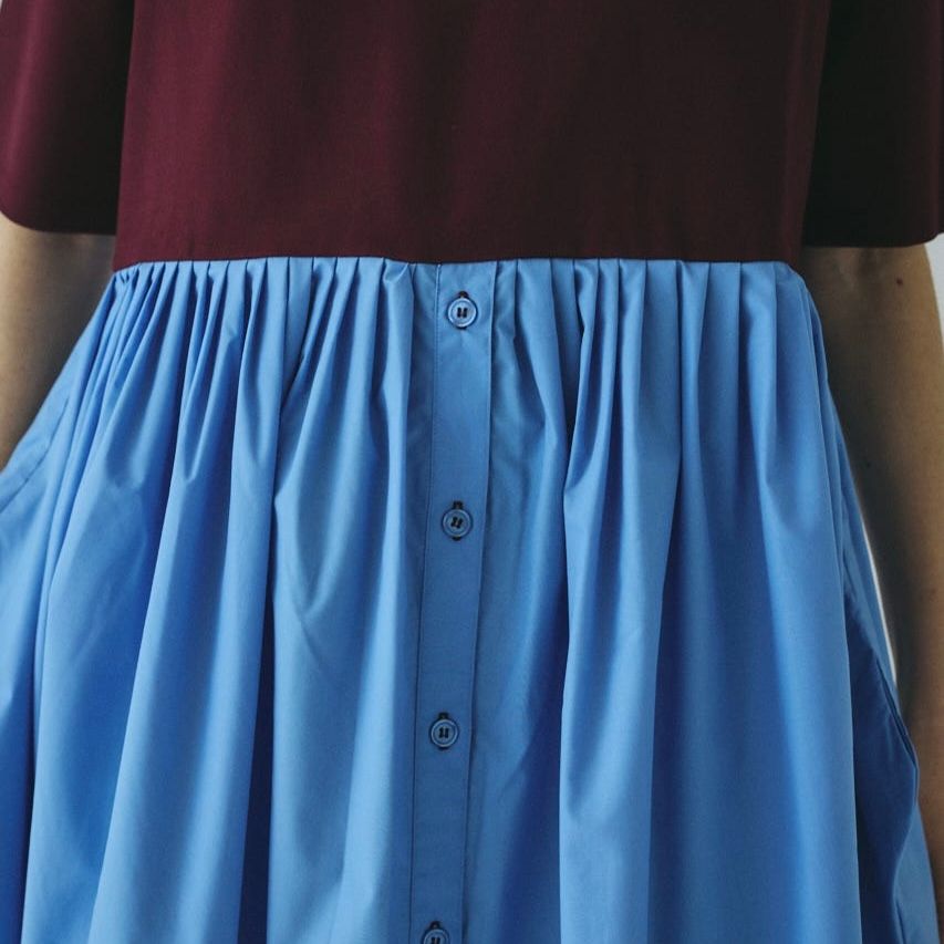 【残り一点】Cut Docking Shirt Dress