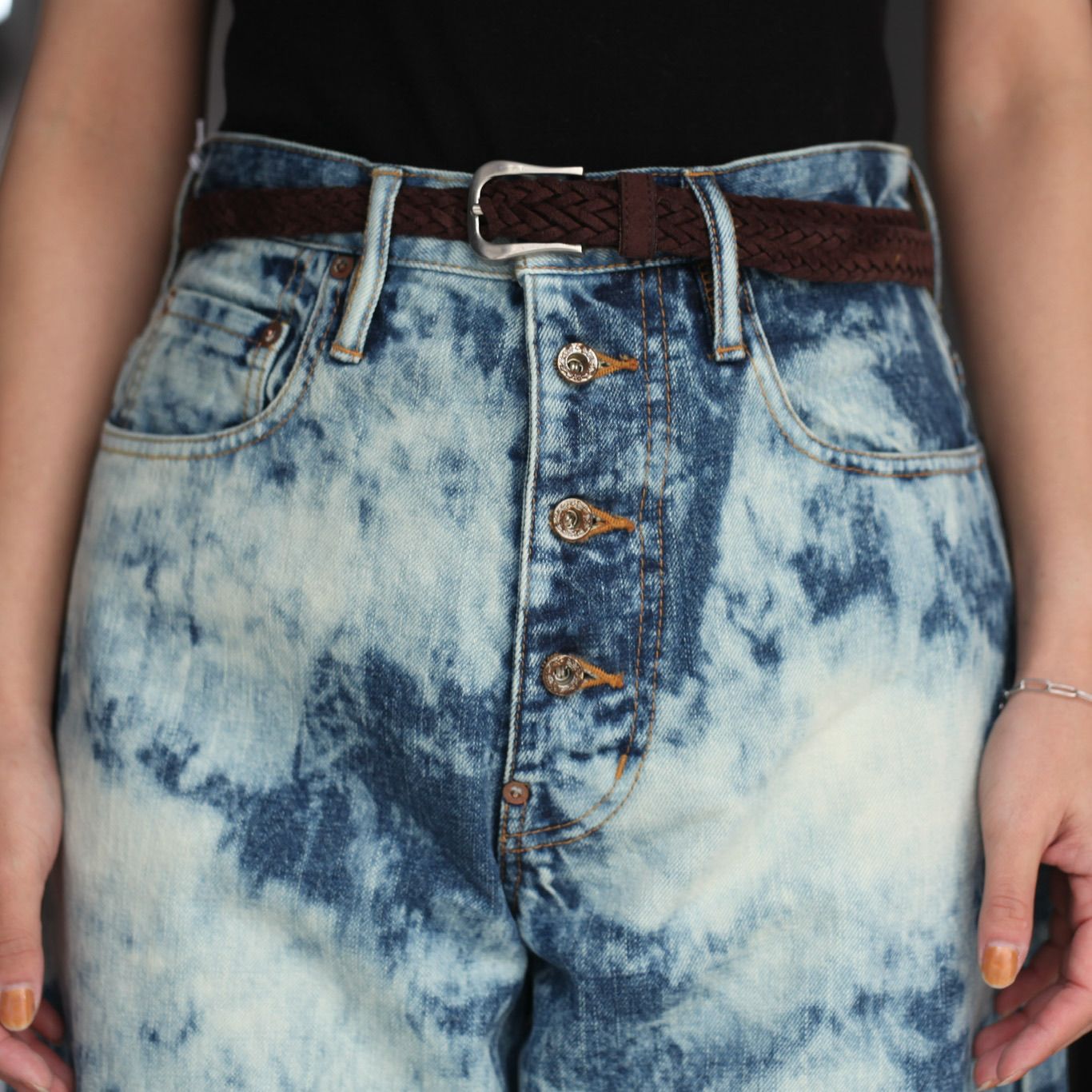 SUGARHILL - 【残り一点】Random Bleach Classic Denim Pants