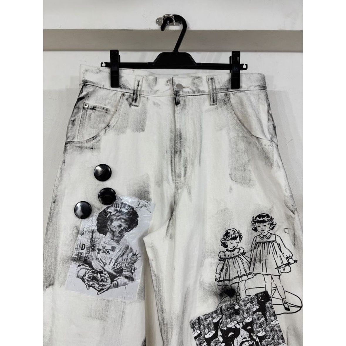 【残り一点】Paper Bonding Rubber Coating Denim Pants