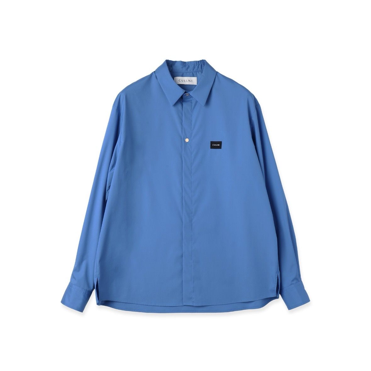 【残り一点】High Count Broadcloth Embroidery Patch Shirt