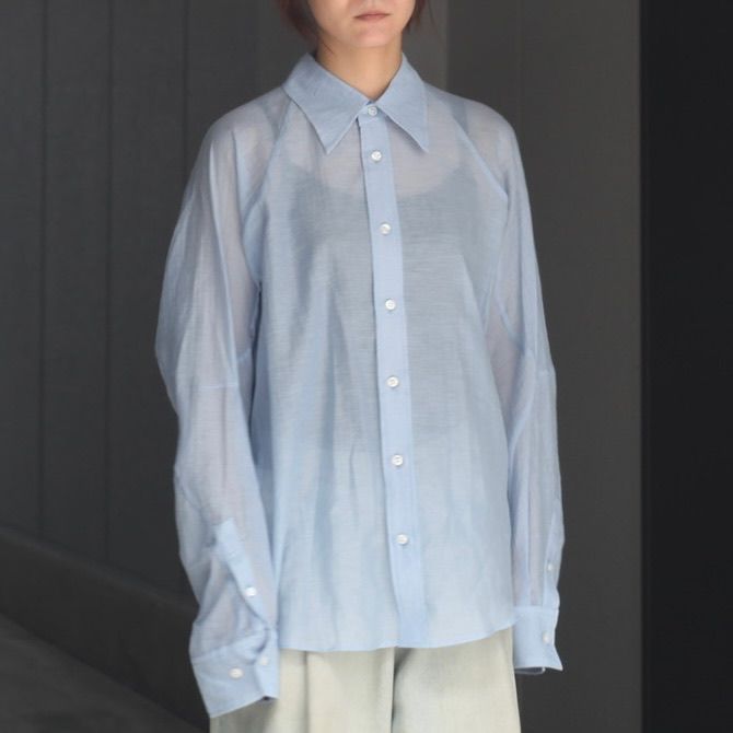 【残り一点】Semi Sheer French Seam Shirt