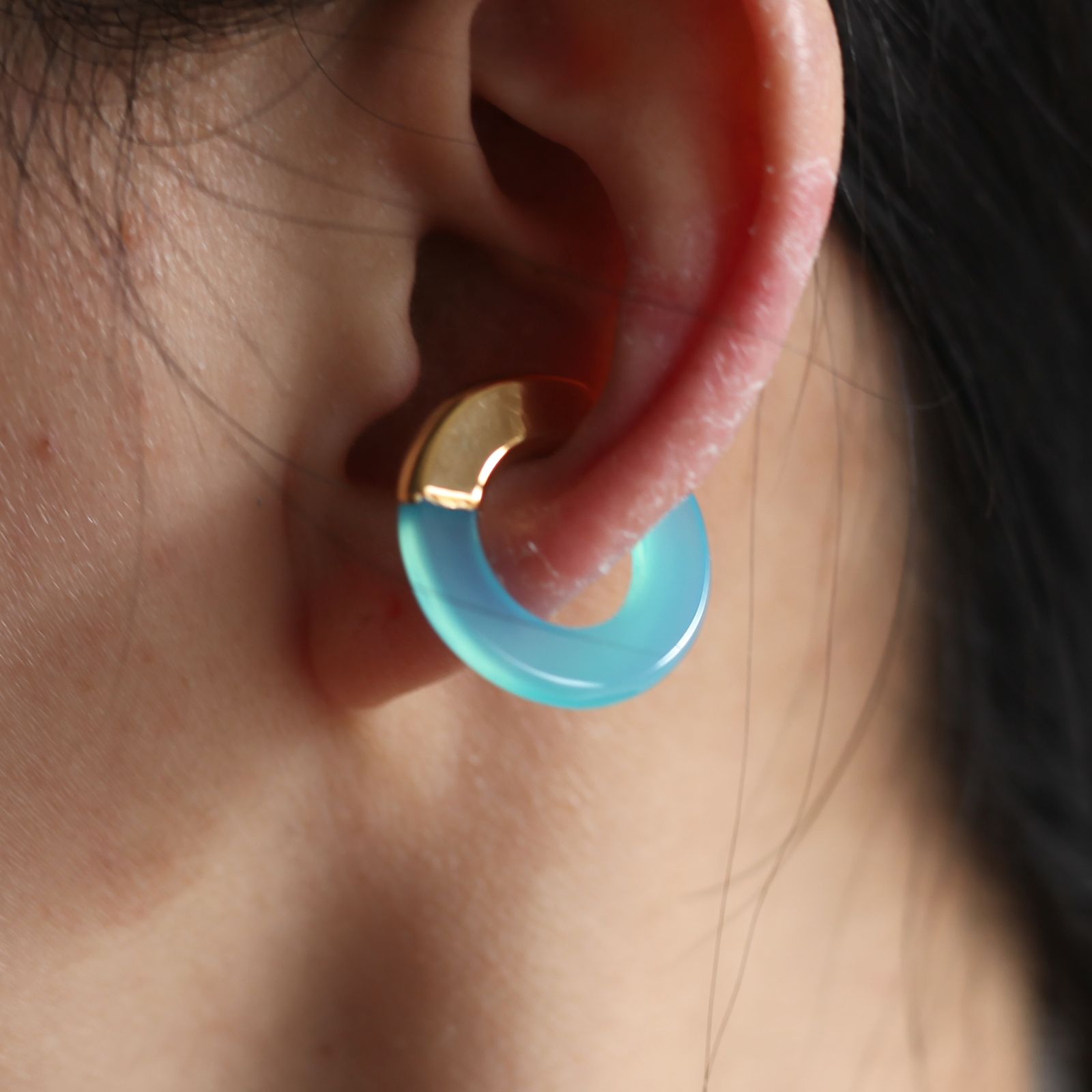 米津玄師着用 PREEK AGATE UKISHIMA EAR CUFF - ピアス(片耳用)