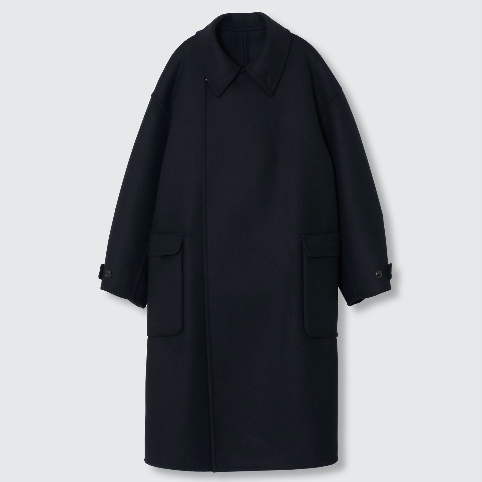 【残り一点】Wool Cashmere Double Breasted Rever Coat