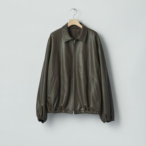 【残りわずか】Lambs Leather Light Zip Jacket