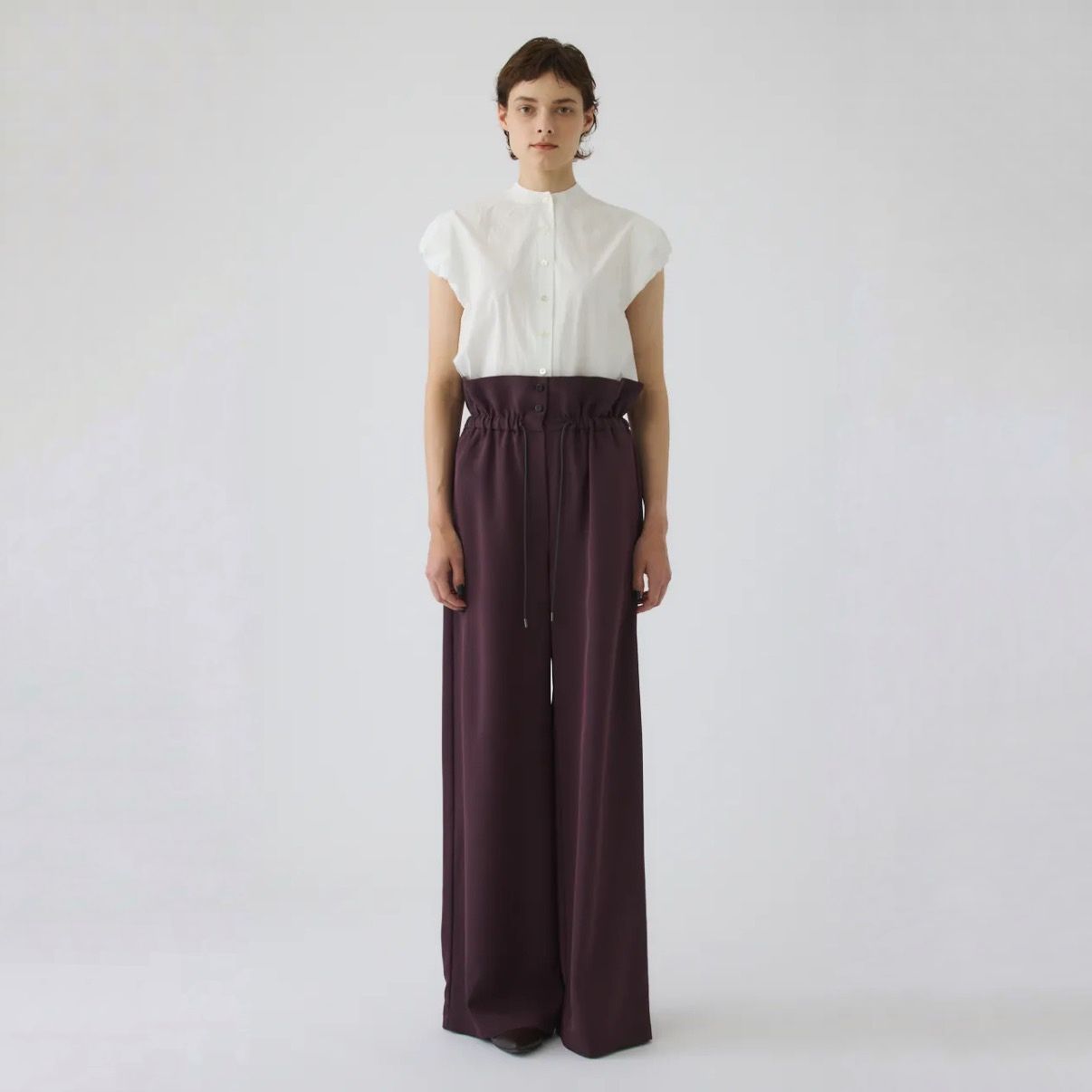 【残り一点】Bottle Neck Volume Blouse