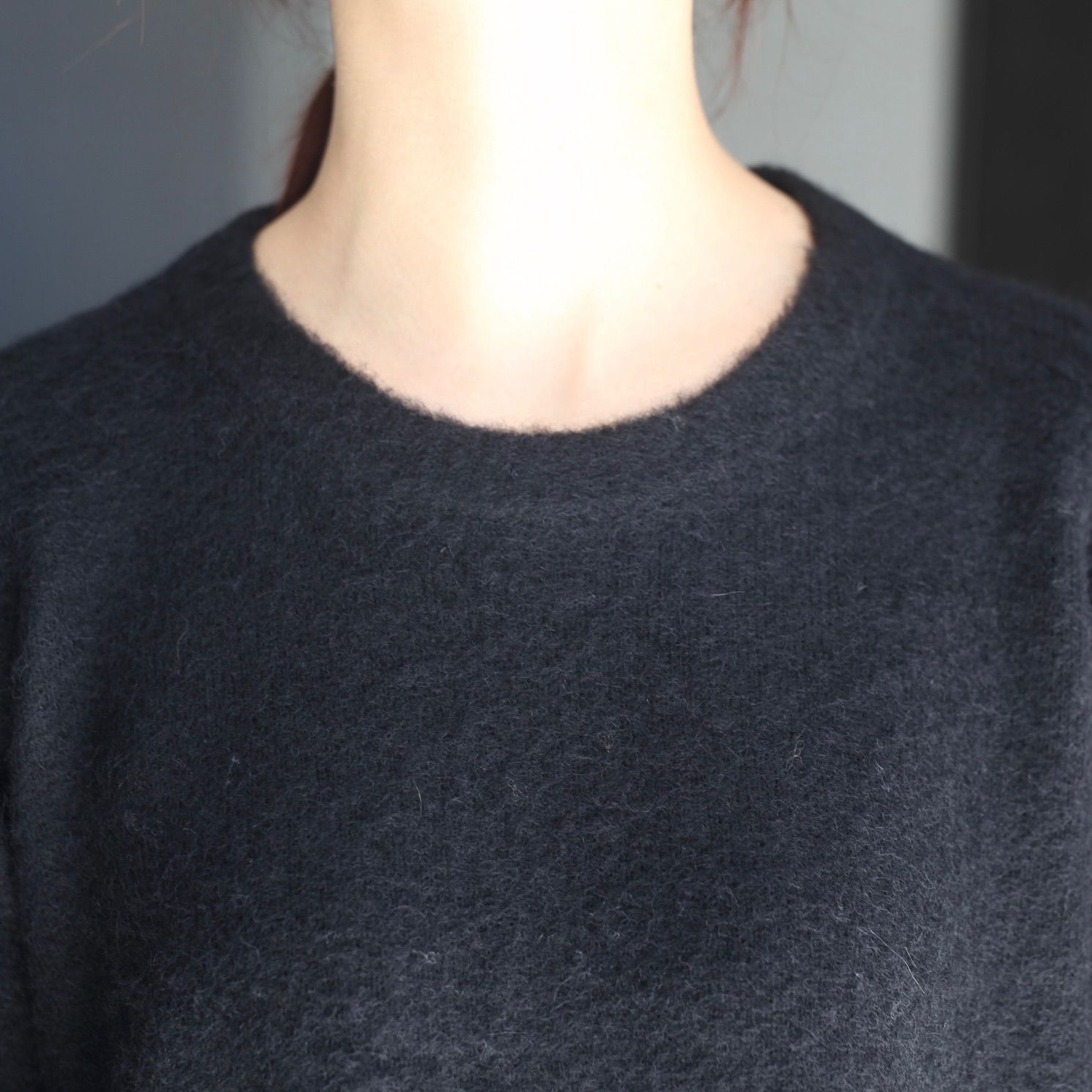 【残り一点】Wool/Alpaca Milled Knit Crew Neck LS