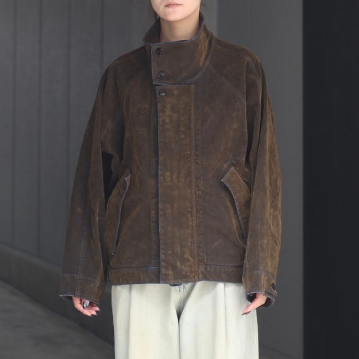 【残り一点】12OZデニムスタンドカラーブルゾン