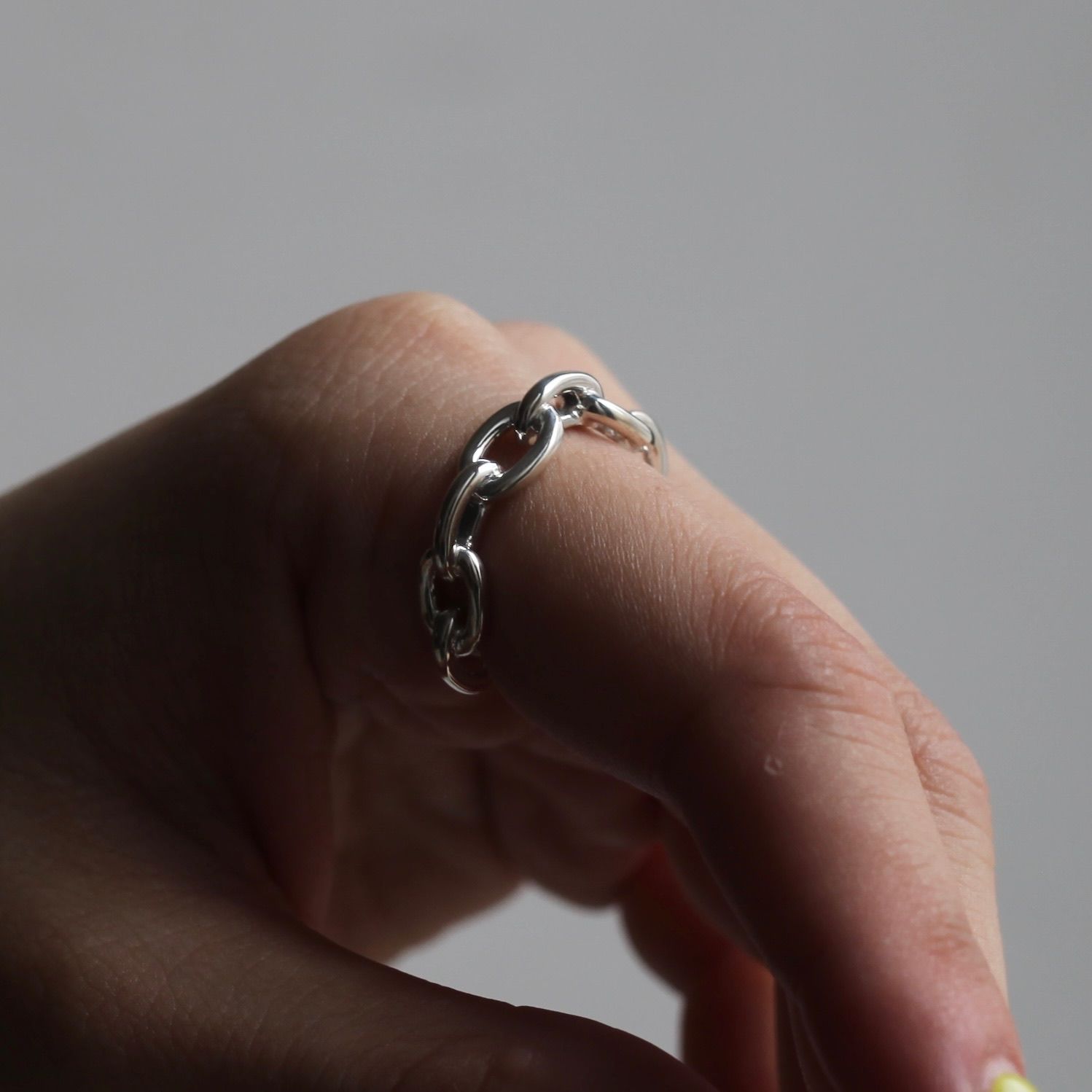 【残り一点】Oval Link Ring(SILVER)